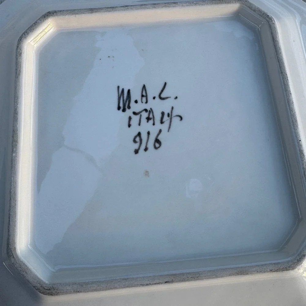 M.A.C. Italy Ceramic Plate 8.5